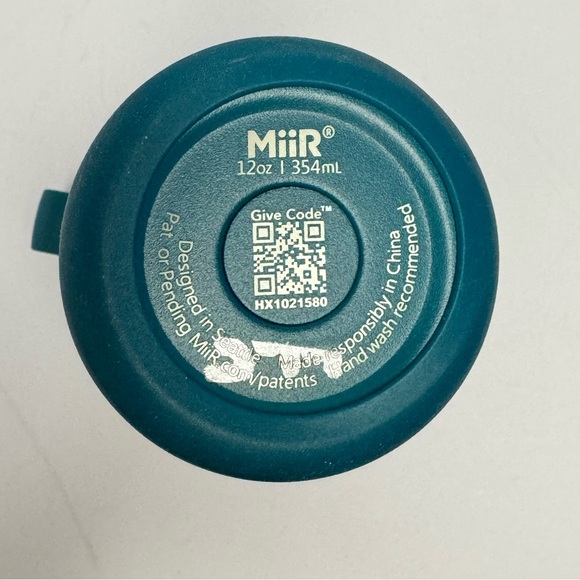 NWOT Rare MiiR 12oz Straw Bottle – “Chouinard Built to Endure” Teal Insulated - Picture 2 of 7